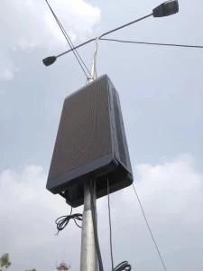 Lamp Post Outdoor LED Screen Display Stree on Pole for Advertising Frame