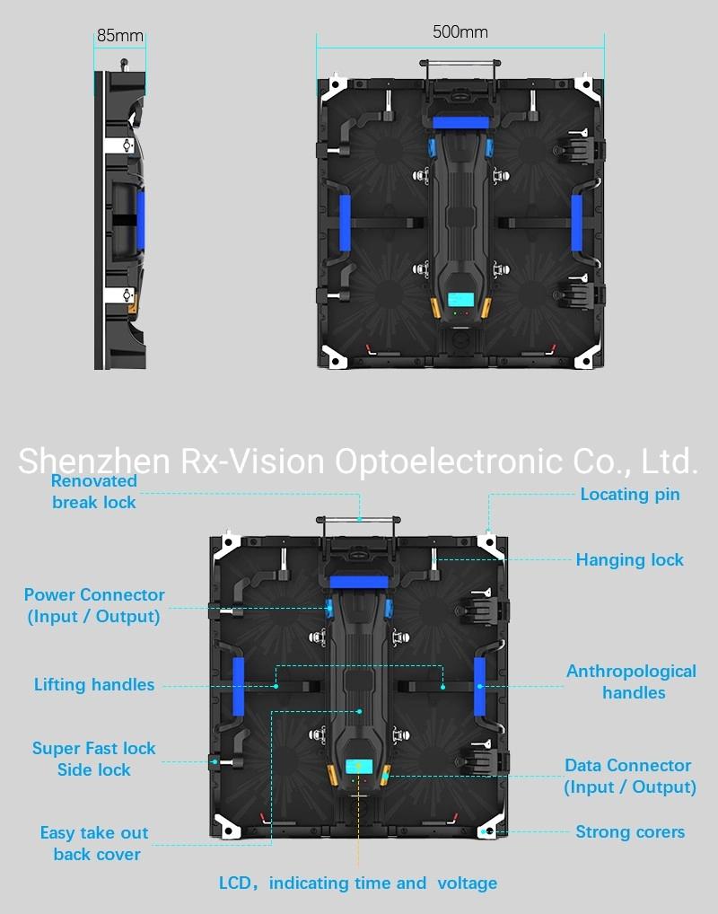 P3.91 Indoor Full Color Advertising Board LED Display with Flightcase
