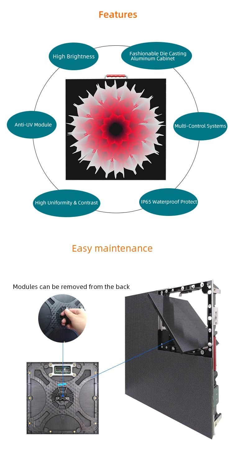 HD LED Wall Full Color SMD Nova P3.91 Indoor LED Screen for Background