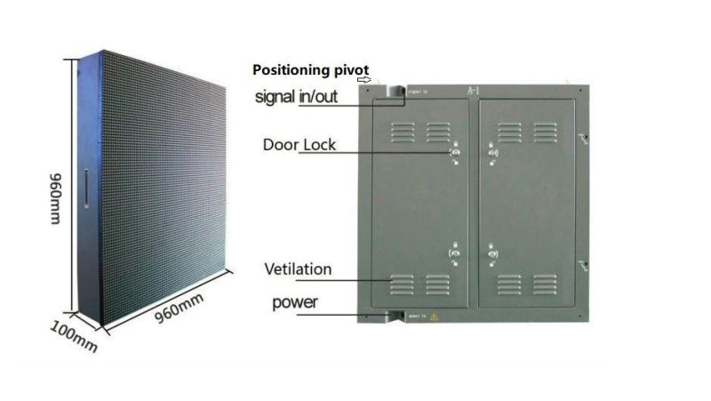 High Brightness Outdoor P10 LED Video Wall for Advertising