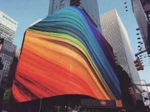 P4.81 Full Color Outdoor Advertising Giant LED Screen Big LED Wall