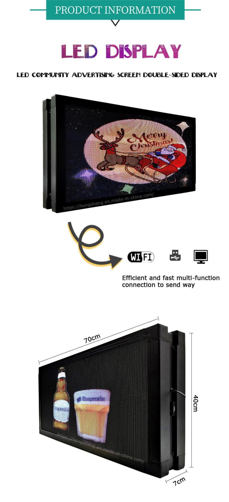 Chinese Sexy Film P2.5 Indoor Commercial Double-Sided Display Screen Panel Module