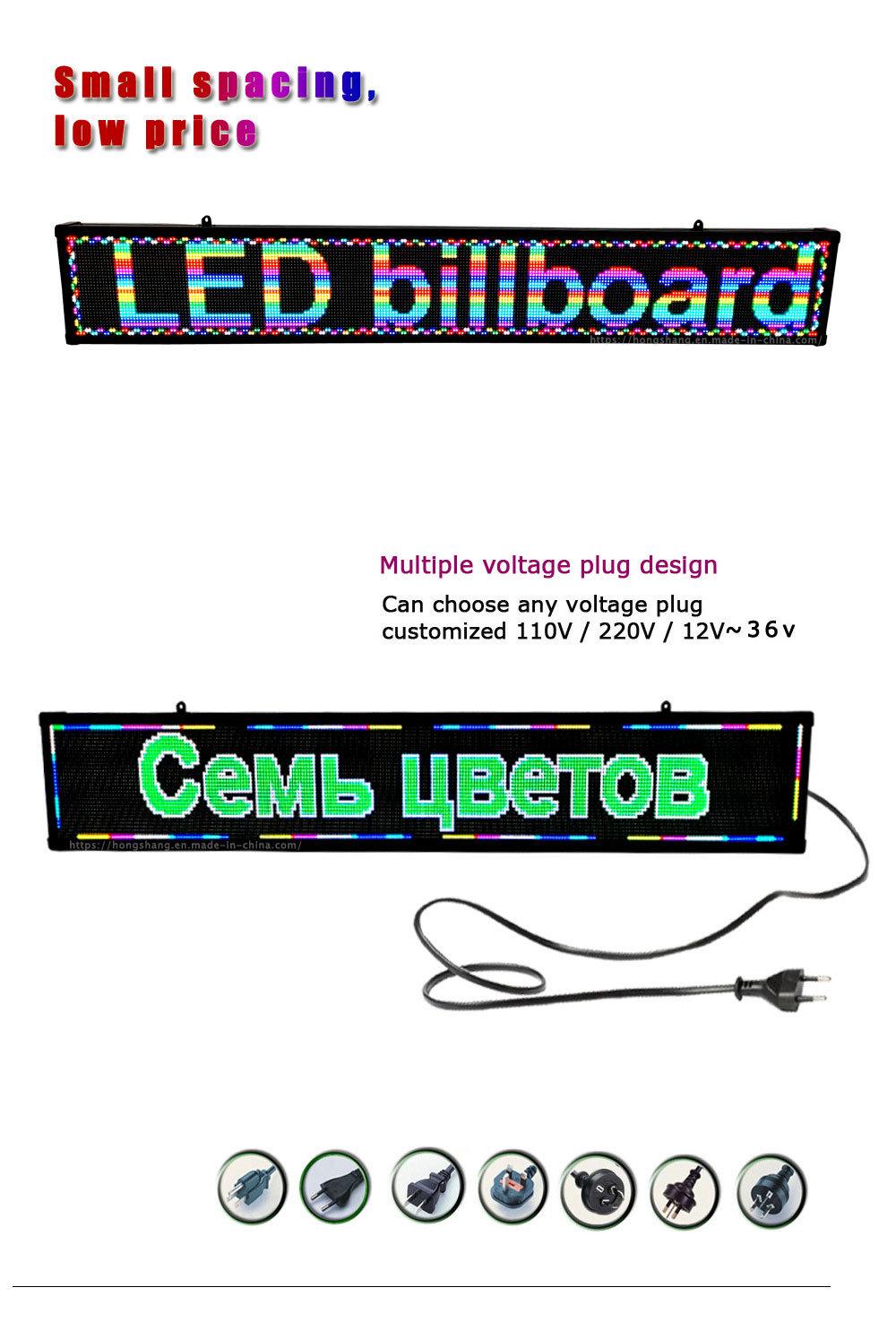 Indoor Full Color Screen Advertising Text Signage LED Display Signs
