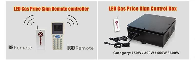 48 Inch 8888 Outdoor Remote Control 7 Segment Digital Gas Price LED Display
