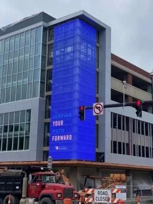 Innovative Transparent Window Outdoor LED Sign for Glass LED Wall