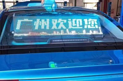 Transparent LED Glass Display for Car Rear Window