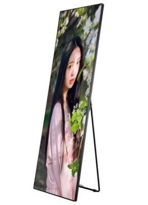 640X1920mm P2.5 Standing LED Mirror Display WiFi/4G USB Control Poster LED Display Screen