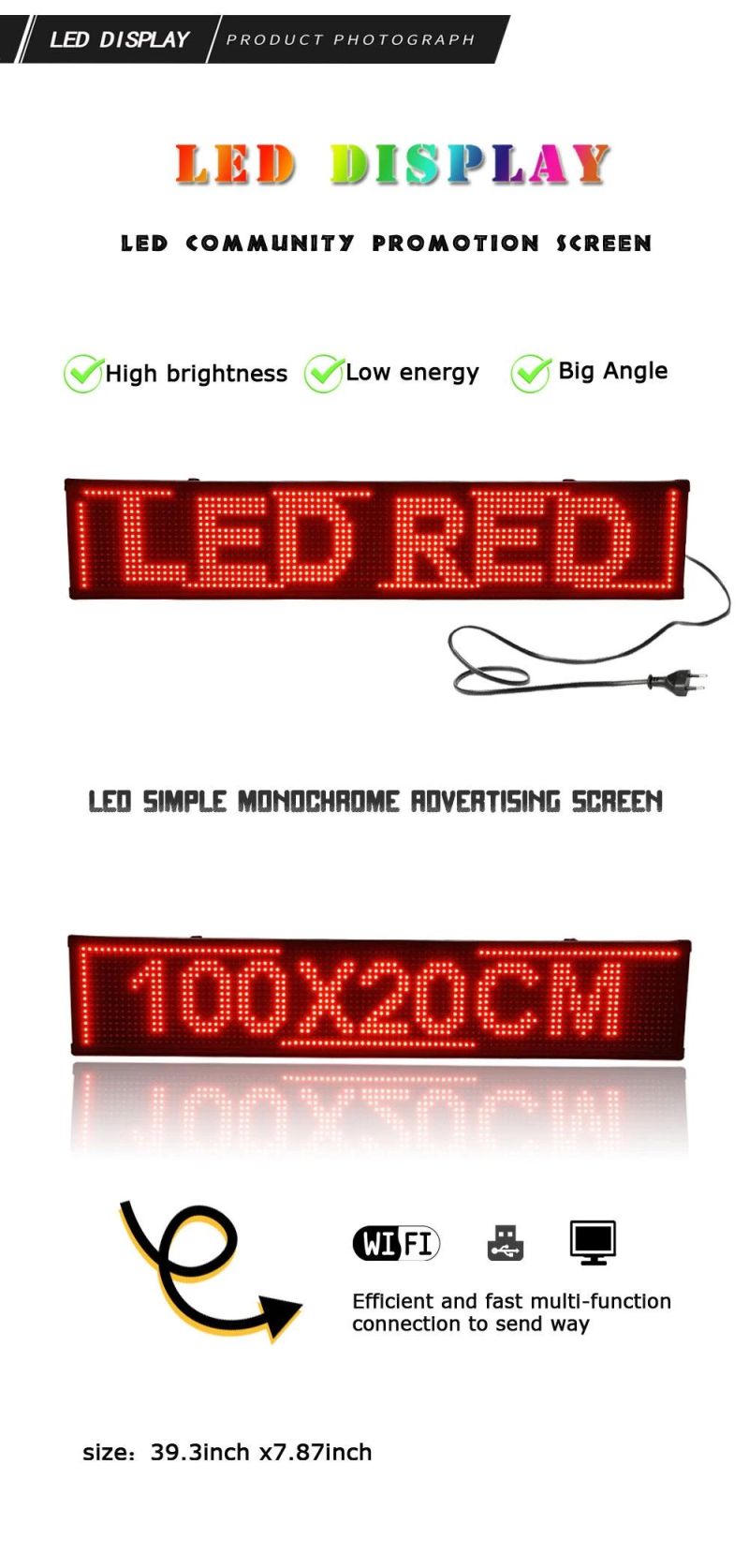 Professional Production LED Digital Advertising Player, Graphic Mobile Screen Panel