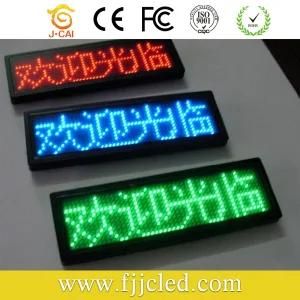 Multi-Language Club Name Tag LED Name Badge LED Strip Screen