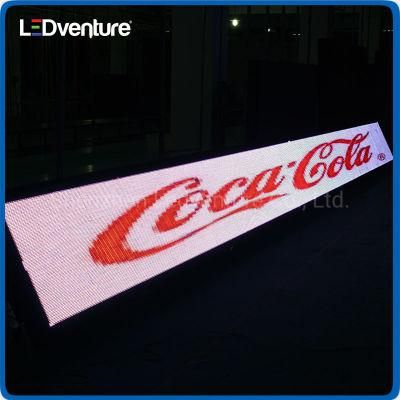 P10 Indoor Screen Stadium Perimeter LED Display with Back Fixed Standing Cabinet