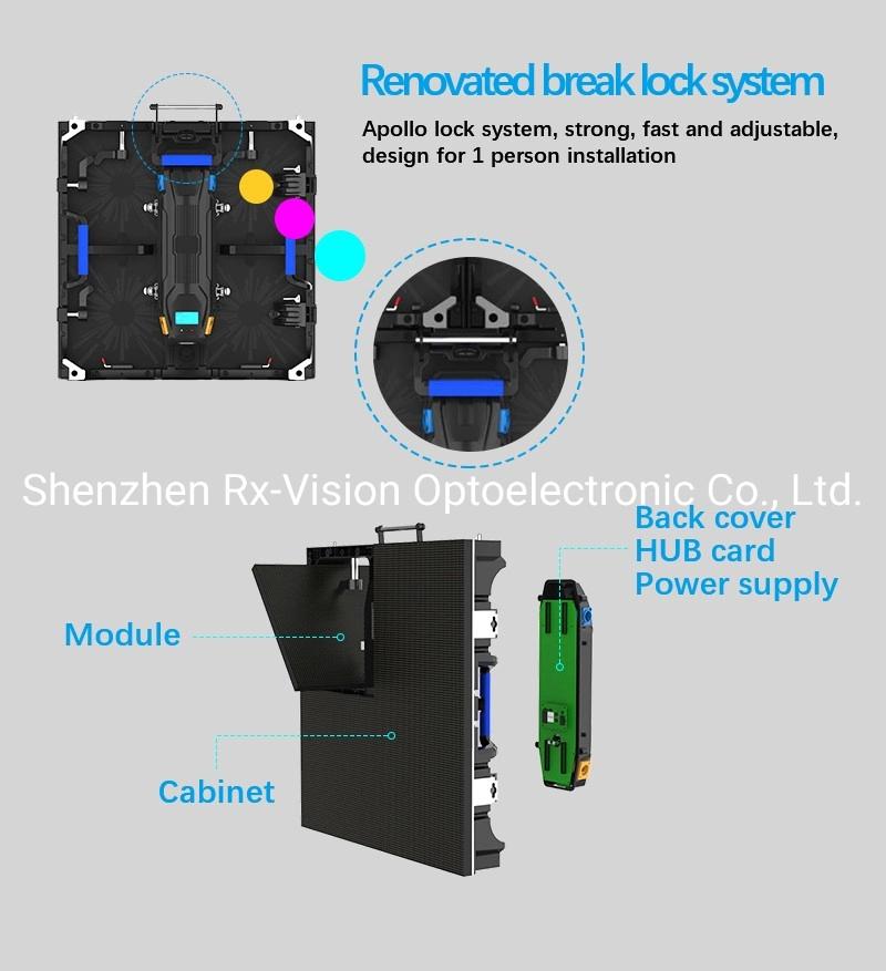 P3.91 Indoor Full Color Advertising Board LED Display with Flightcase