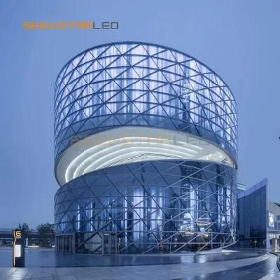 Building Curtain Wall Transparent LED Display Video Wall P3.91-7.81