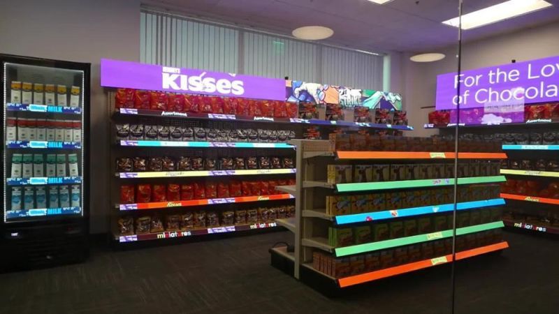 Smart Shelf Advertising Screen Supermarket Shelf LED Advertising Display P1.25 COB P1.875 COB LED Screen