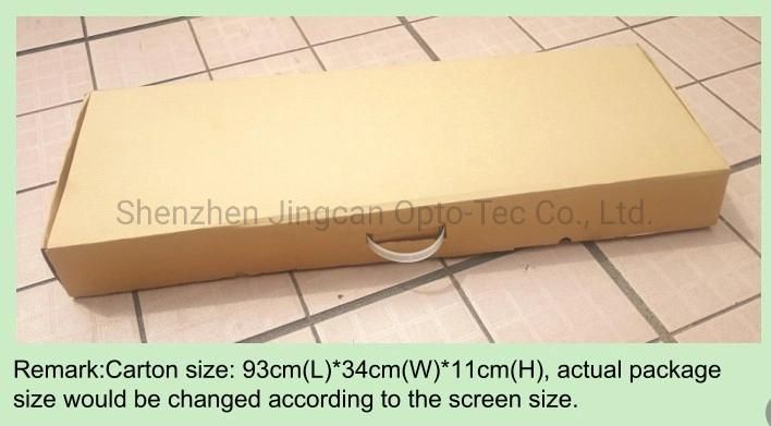 Taxi Rear Window Transparent LED Display P2.6-5.2mm Car Rear Window Display LED Screen
