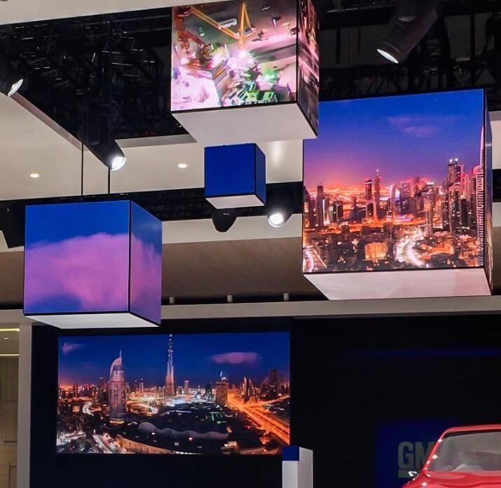 Full Color Cube 3D P3.91 Rental LED Display for Stage
