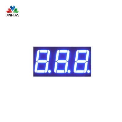 12 Pins Common Anode 0.8 Inch Red Blue Yellow Three Digit 7 Segment Seven Segment LED Display