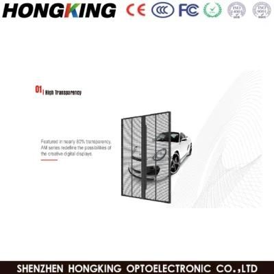 High Brightness Advertising P3.91-7.8 Transparent LED Screen