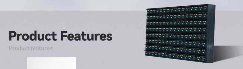 Outdoor P20 Full Color LED Panel White Color Full Color Traffic Sign Advertising LED Board Digital Displays