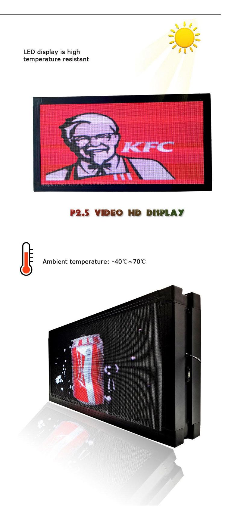 Chinese Sexy Film P2.5 Indoor Commercial Double-Sided Display Screen Panel Module