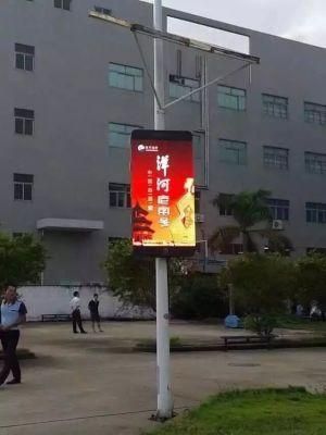 P2.94 P3.33 P3.84 Outdoor Lamp Post Display Street Advertising Light Pole LED Display Smart LED Screen