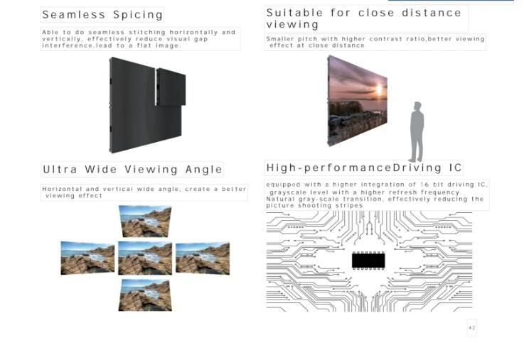 Meeting Room Fine Pitch P2.5 Indoor Front Service LED Video Wall Screen