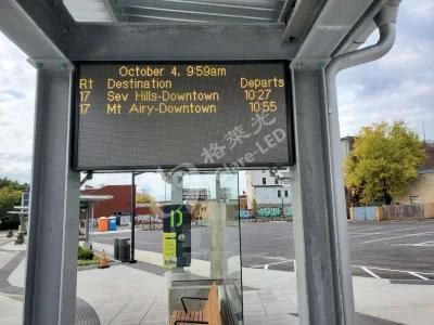 P8 Outdoor Bus Stop Bus Station Passenger Guidance Information LED Displays LED Sign