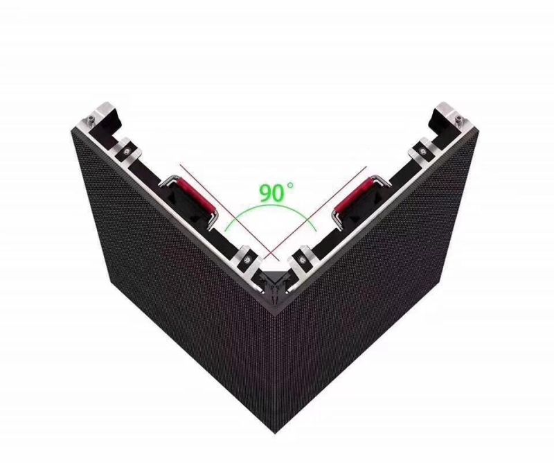 New 90 Degree Rental Die-Casting Aluminum Cabinet 500*500mm LED Display