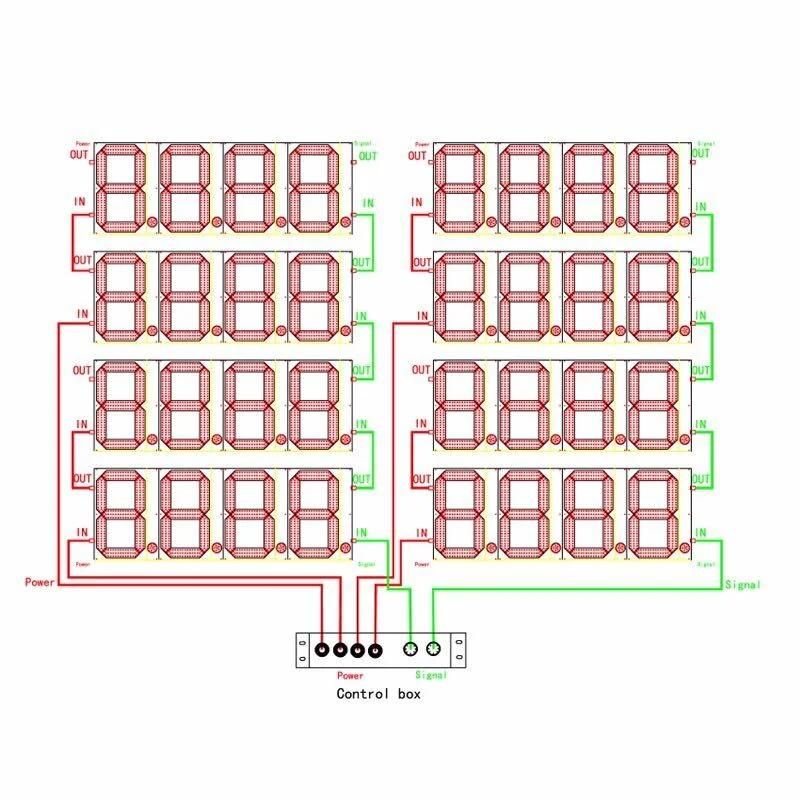 Personal Customized Outdoor 16inch LED Gas Price Sign for Advertisement