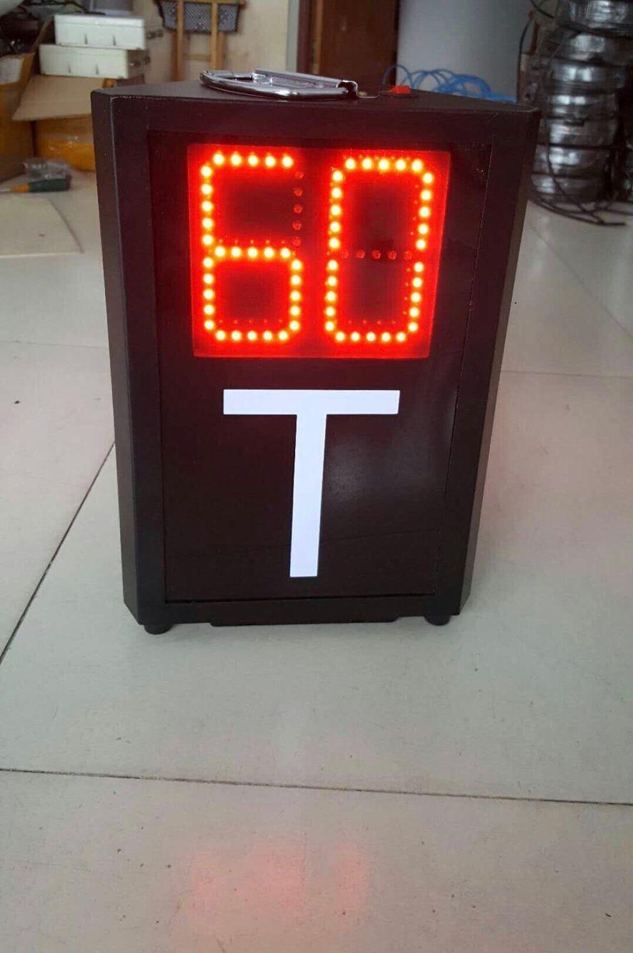 Table Tennis Game Electronic Countdown Timer, Time-out Device Scoreboard 3 Sides, Pedometer 60s