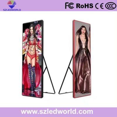 Customized Outdoor/Indoor LED Poster Display for Advertising, P3, P2.5