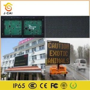 LED Digital Billboard P10 Outdoor Single Yellow LED Lighting