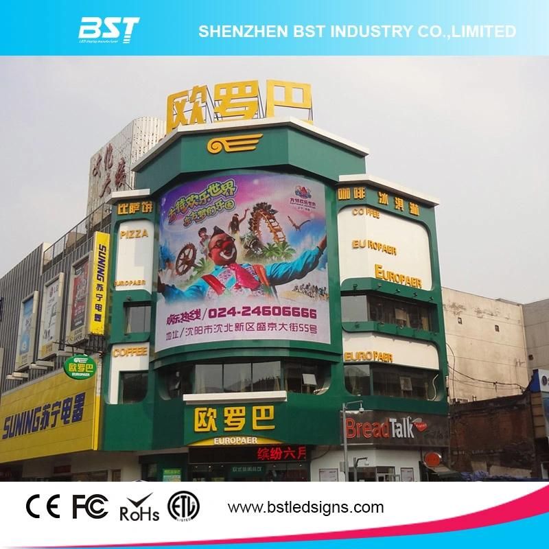 Evergy Saving P6 SMD Outdoor Full Color Curved LED Video Wall for Commercial Adertising