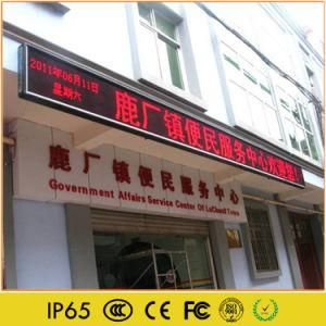 Outdoor P10 Mono Color Moving Message LED Scrolling Sign