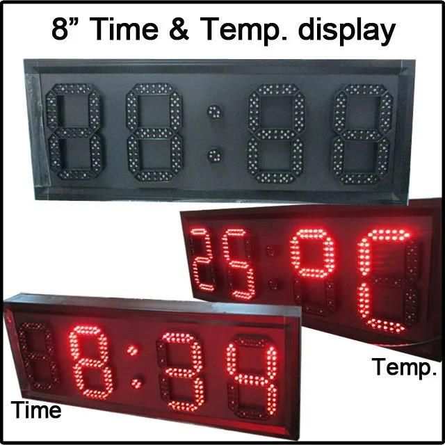 24inch RF Control Outdoor LED Clock LED Time Sign