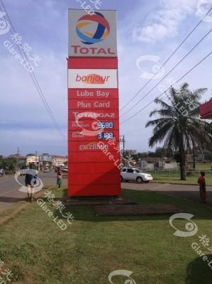 Remote Control Petrol Station Pylon Signs LED Digit Price LED for Petrol Station Price