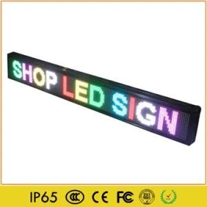 Indoor P5 RGB LED Moving Colorful Text Sign Board
