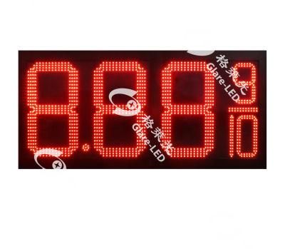 Wholesale 12inch 8.889/10 Gas Station Price Number Panel LED Gas Price Sign