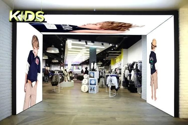 Indoor Store LED Advertising Screen P2.5 Pixel Customized Shape HD LED Display