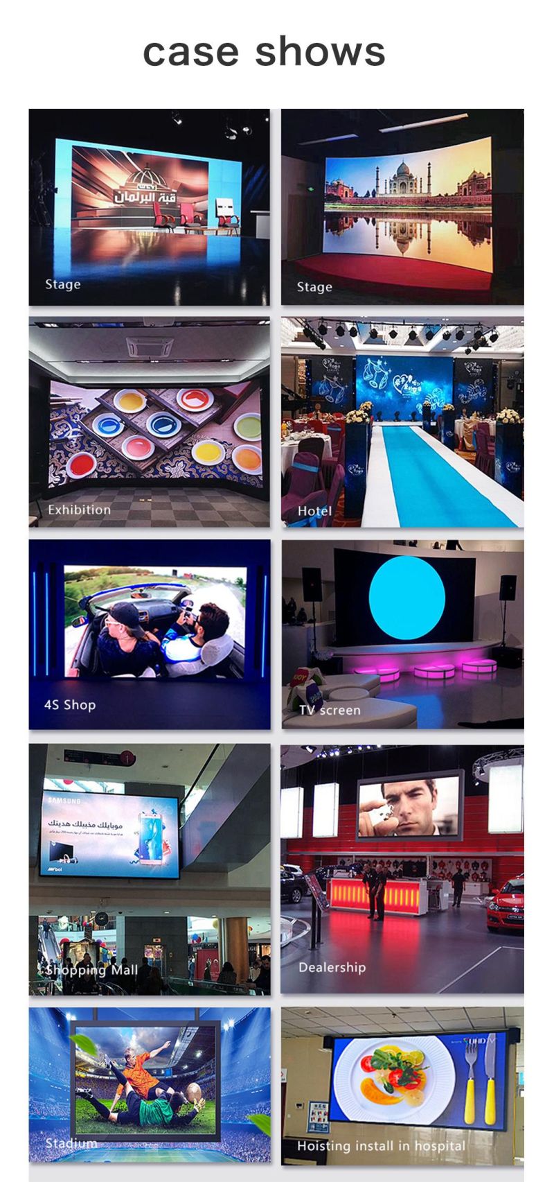 Outdoor P3.91 Video Wall Screen Indoor Spliced LED Ad Player