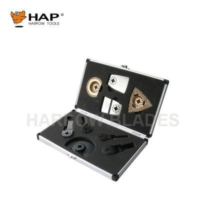 Power Tools Oscillating Blade Kits 9PCS Aluminium Case Set