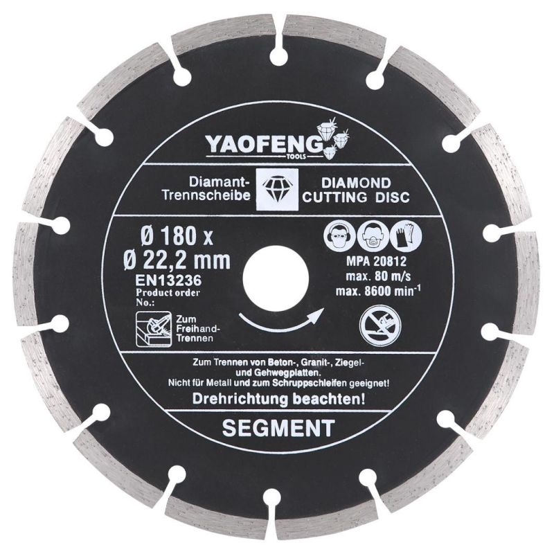 4 1/4 Inch 110 mm Diamond Segmented Saw Blade for Cutting Marble Ceramic Tile