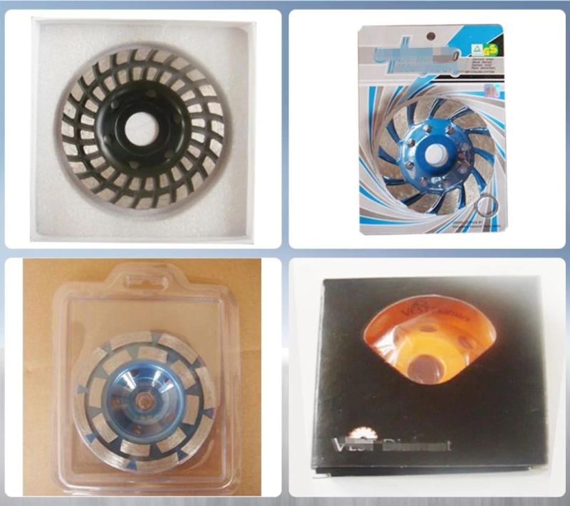 Factory Direct Sale Diamond Double Row Grinding Cup Wheel for Concrete Marble Masonry Granite Ceramic Tiles