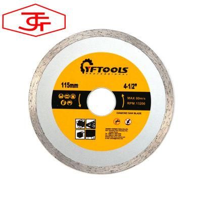 4.5 Circular Sintered Continuous Diamond Saw Blade for Ceramic Tile