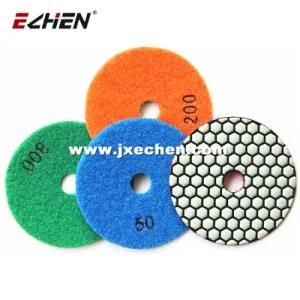 Diamond Dry Polishing Pad Hook and Hoop Backed