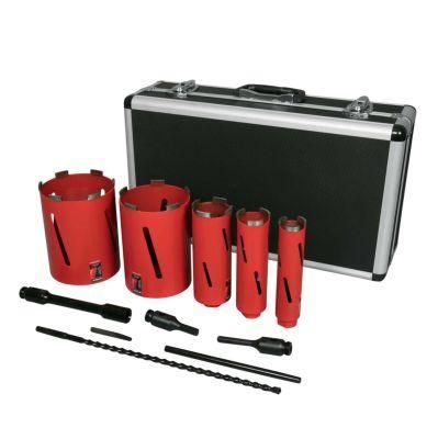 Dry Drill Core Bits for Brick, Block and Masonry - 4&quot; Diameter 5/8&quot;-11 Threaded #30/40 Diamond Grit