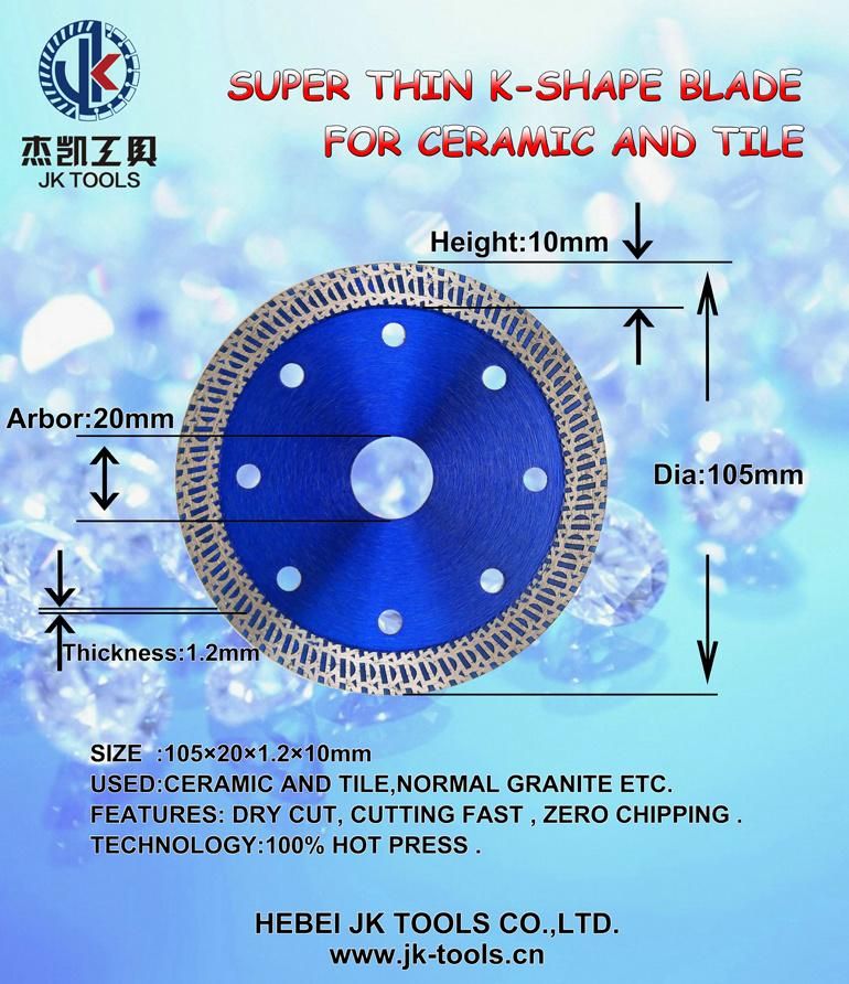 4" Super Thin Turbo Diamond Saw Blade for Tile