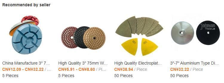 Factory Direct Sell 5inch 125mm Wet Granite Polishing Hand Tools
