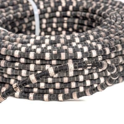 Reinforced Concrete or Steel Cutting Rubber+Spring Diamond Wire Saw