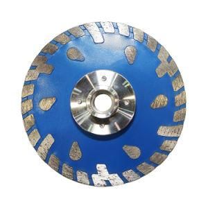 Hot Press Cutting Tool Diamond Saw Blade with Flange for Cutting Stone