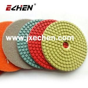 Hook and Loop Backed Diamond Wet Polishing Pad